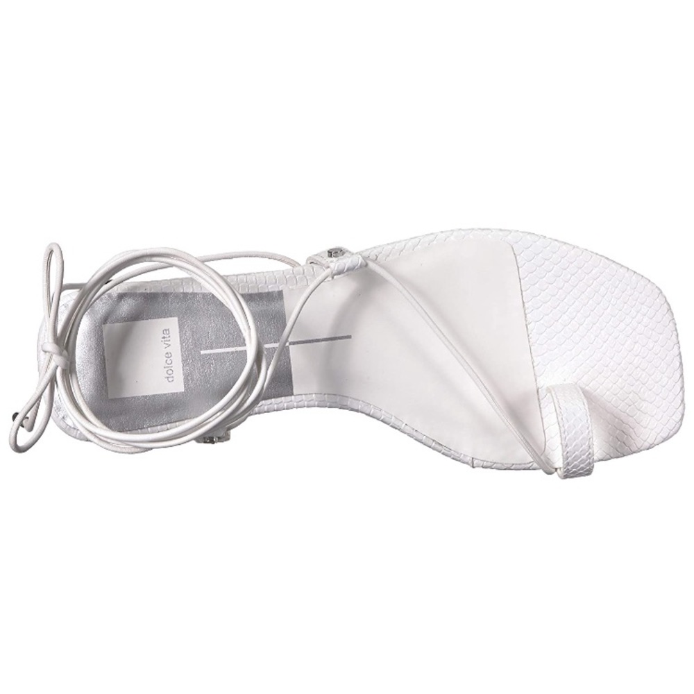 NWT White Leather Dolce Vita Dash Sandal - Picture 3 of 8
